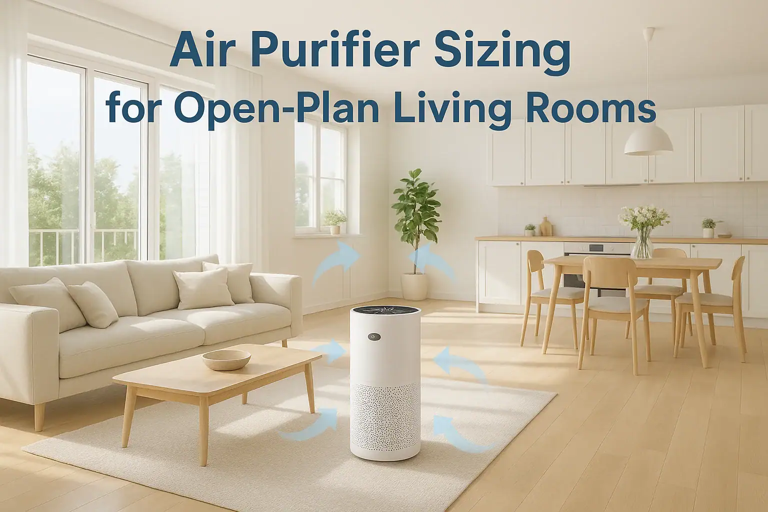 Air Purifier Sizing for Open-Plan Living Rooms: CADR & Airflow Checklist