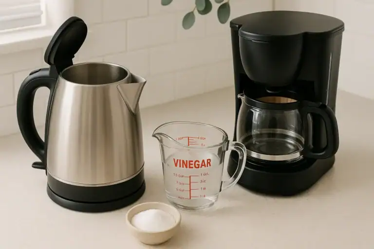 Descaling a Kettle and Coffee Maker Safely: Vinegar vs Citric Acid