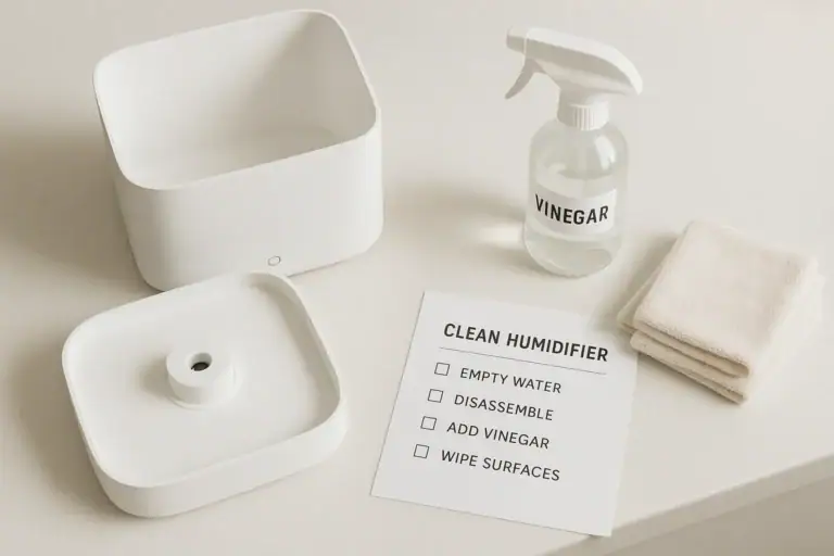 How to Clean a Humidifier Safely: Weekly Routine and Deep Clean Checklist