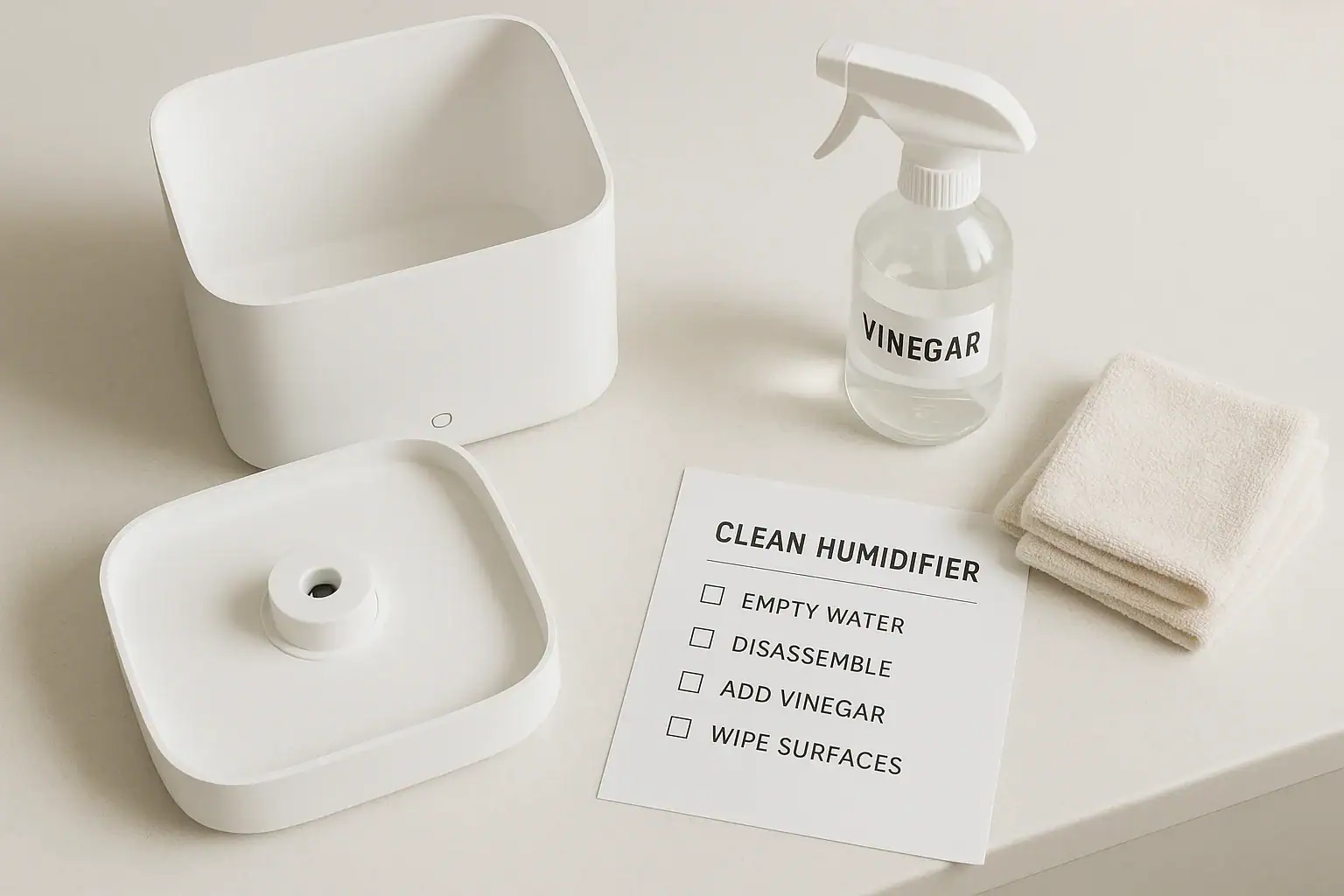 How to Clean a Humidifier Safely: Weekly Routine and Deep Clean Checklist
