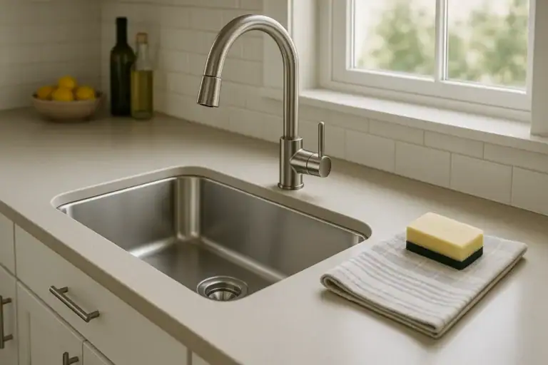 Safe Cleaning for Stainless Steel Sinks Without Scratches or Haze
