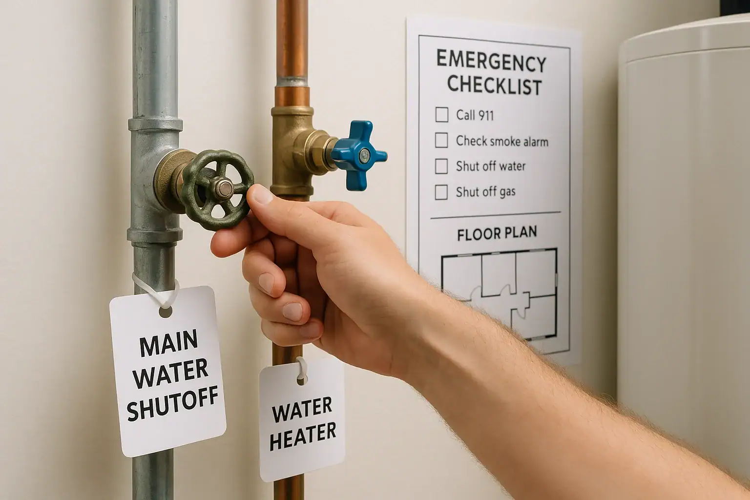 How to Shut Off Water Quickly in an Emergency: A Simple Home Checklist