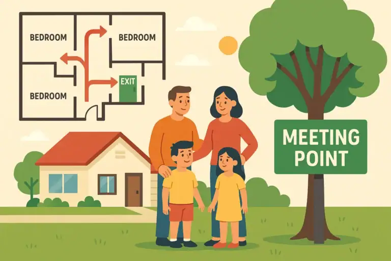 Home Fire Escape Plan: Map, Meeting Point, and Practice Checklist
