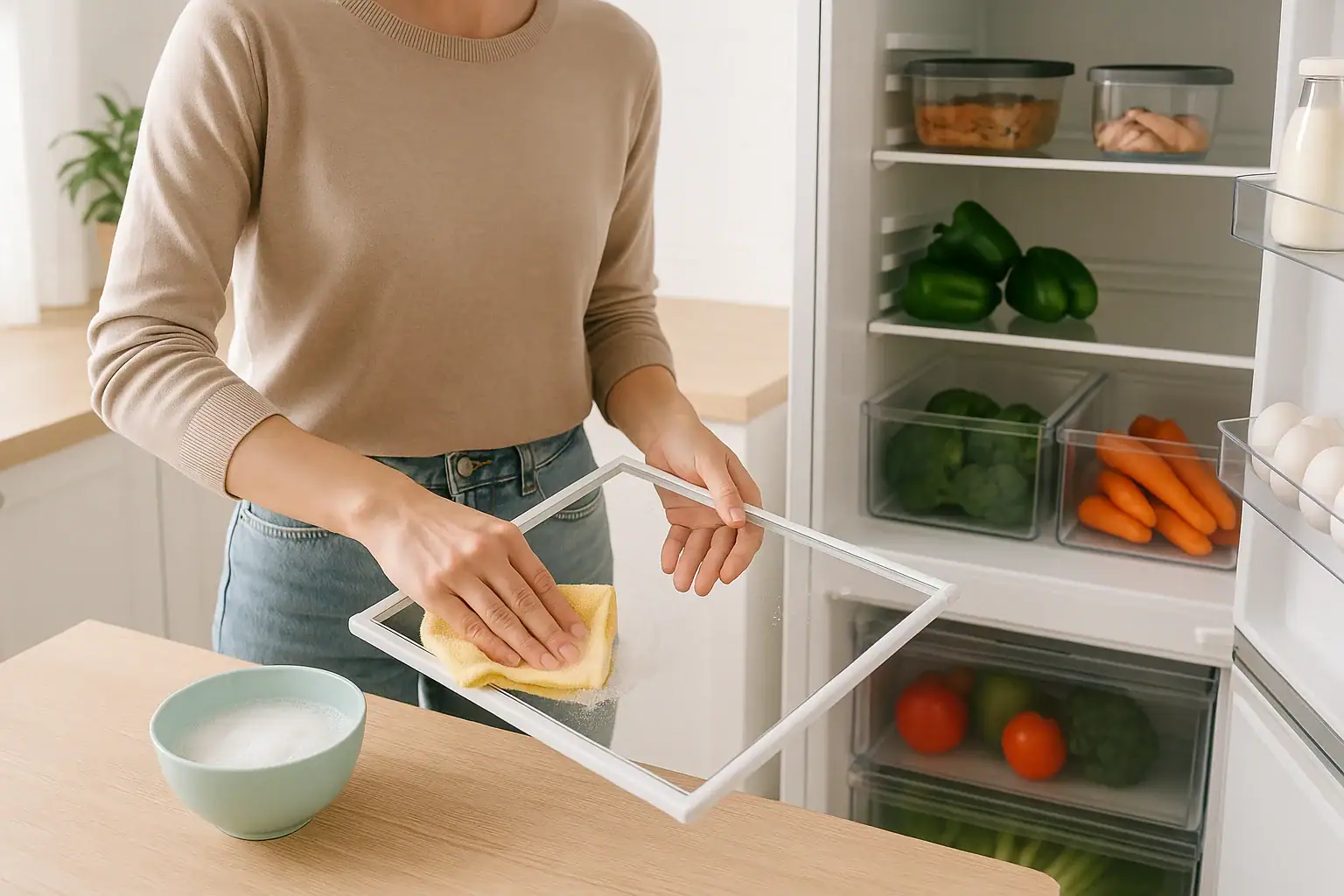 How to Clean a Refrigerator Inside and Out the Food-Safe Way