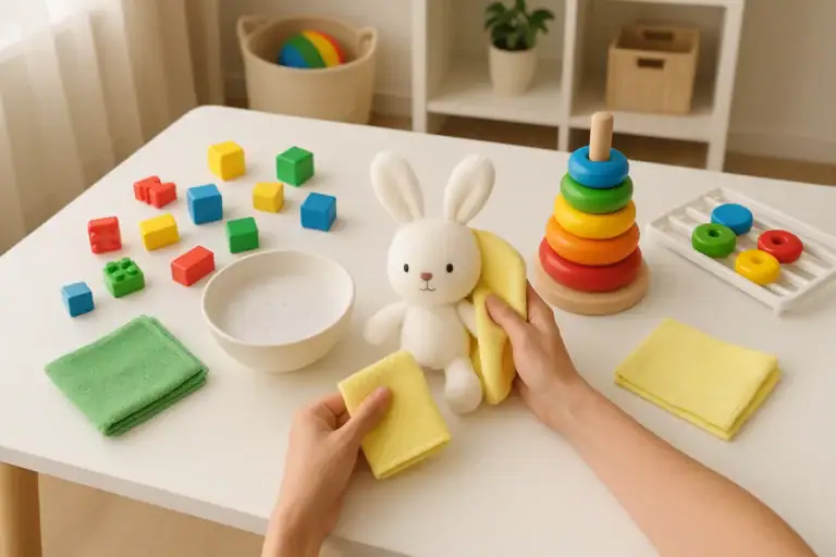 How to Sanitize Kids’ Toys Safely: Plastic, Wood, and Plush