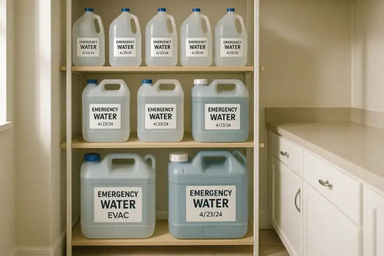 How to Store Emergency Water Safely: Containers, Rotation, and Taste Tips