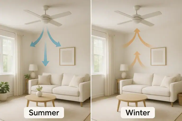 Ceiling Fan Direction in Summer vs Winter: A Simple Homeowner Guide