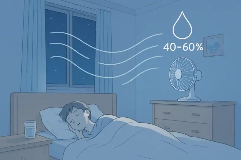 Does Sleeping With a Fan Cause a Dry Throat? Simple Airflow and Humidity Fixes