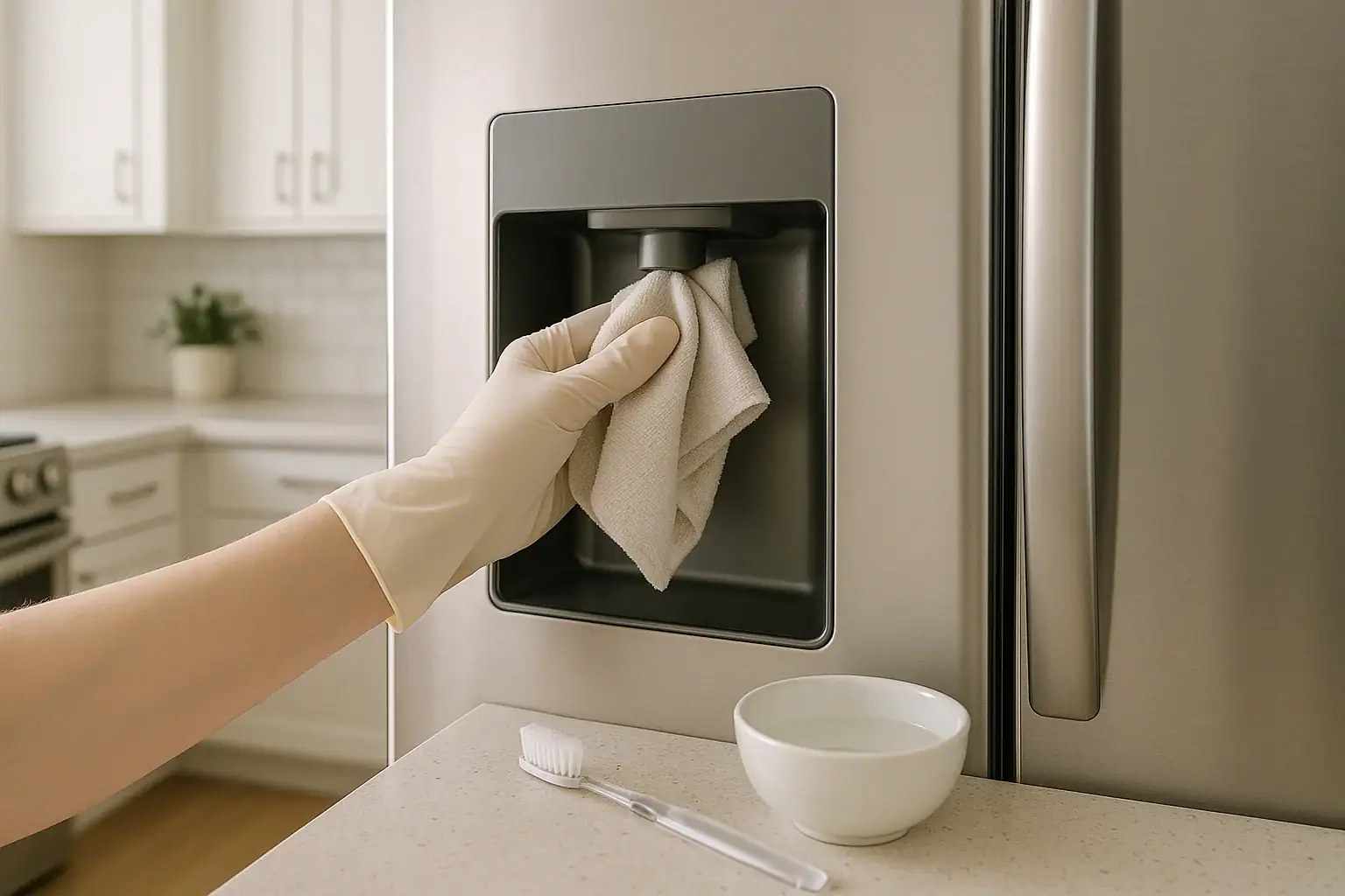 How to Clean a Refrigerator Water Dispenser Nozzle Safely