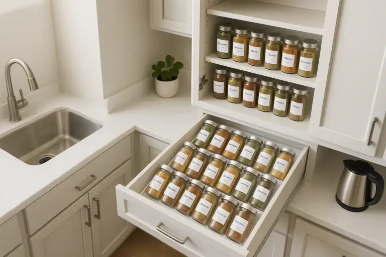 How to Organize Spices in a Small Kitchen So You Use Them Before They Expire