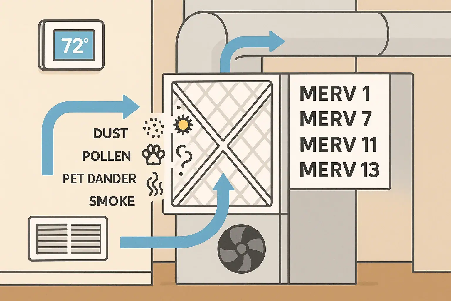 Understanding MERV Filter Ratings for Your Home HVAC System