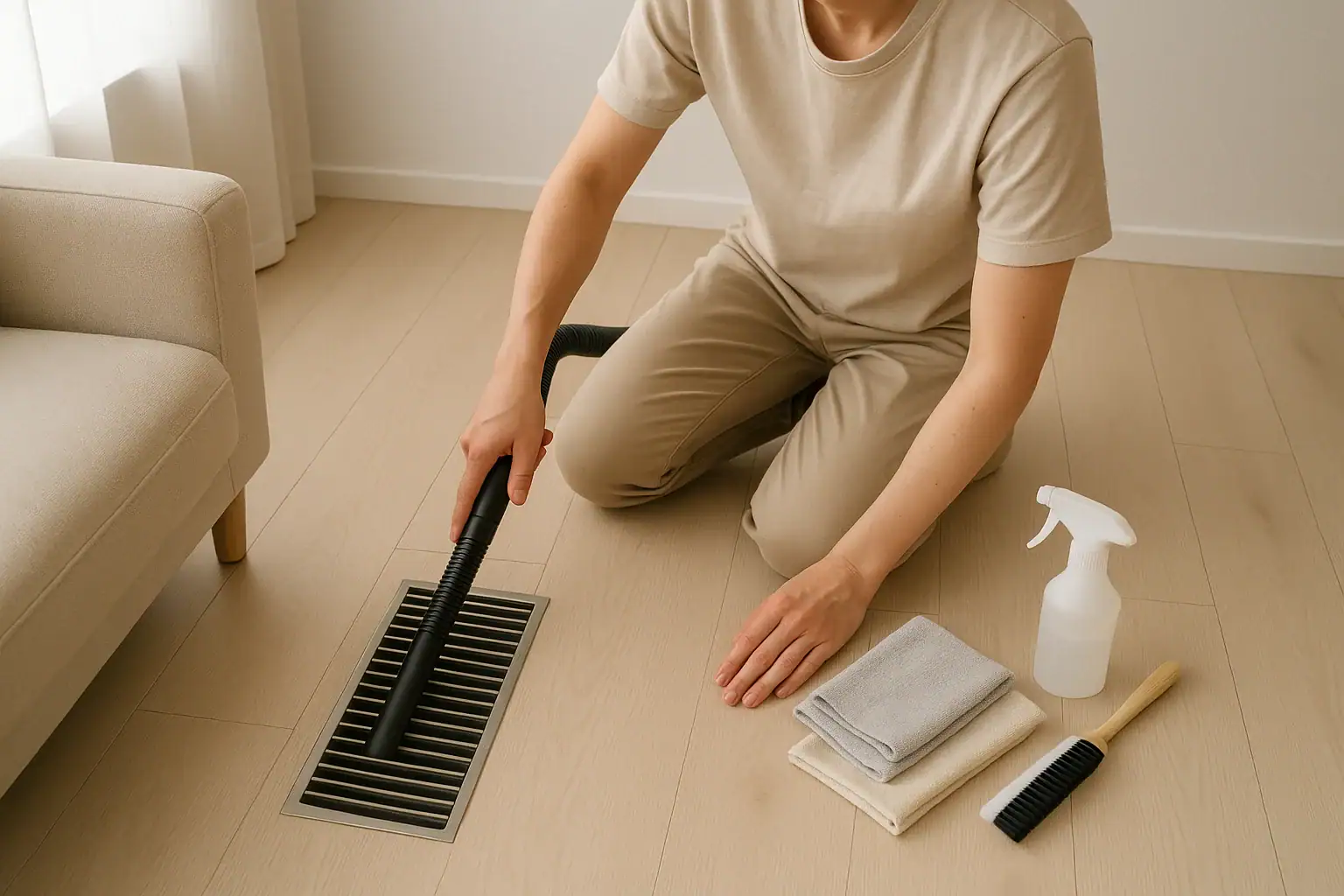 How to Clean Air Vents and Registers Without Spreading Dust