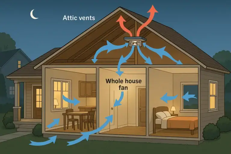 Whole House Fan Ventilation Guide for Cool Evenings