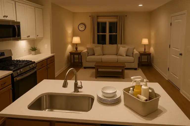 10-Minute Home Closing Shift Cleaning Routine Checklist