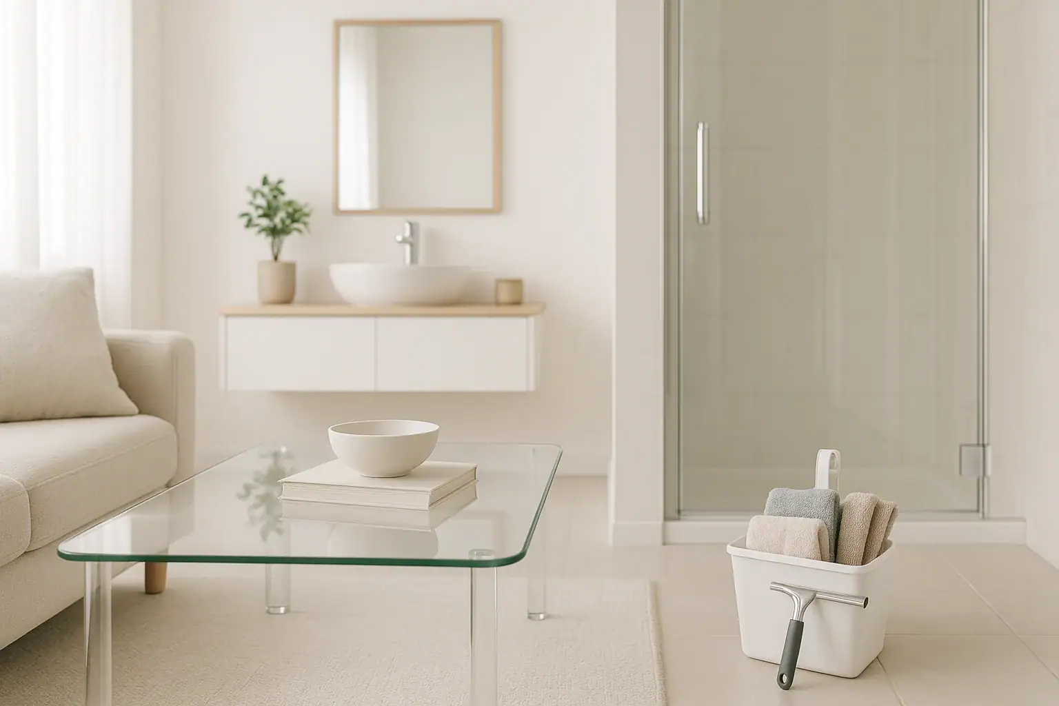 How to Remove Water Stains on Glass Tables, Mirrors, and Shower Glass