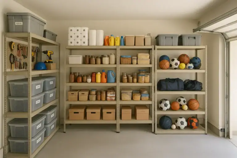 How to Create Smart Garage Shelf Zones for Tools, Sports Gear, and Household Backstock
