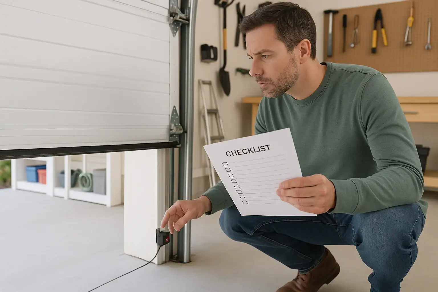 Garage Door Sensor Safety Testing Checklist for a Safer Home