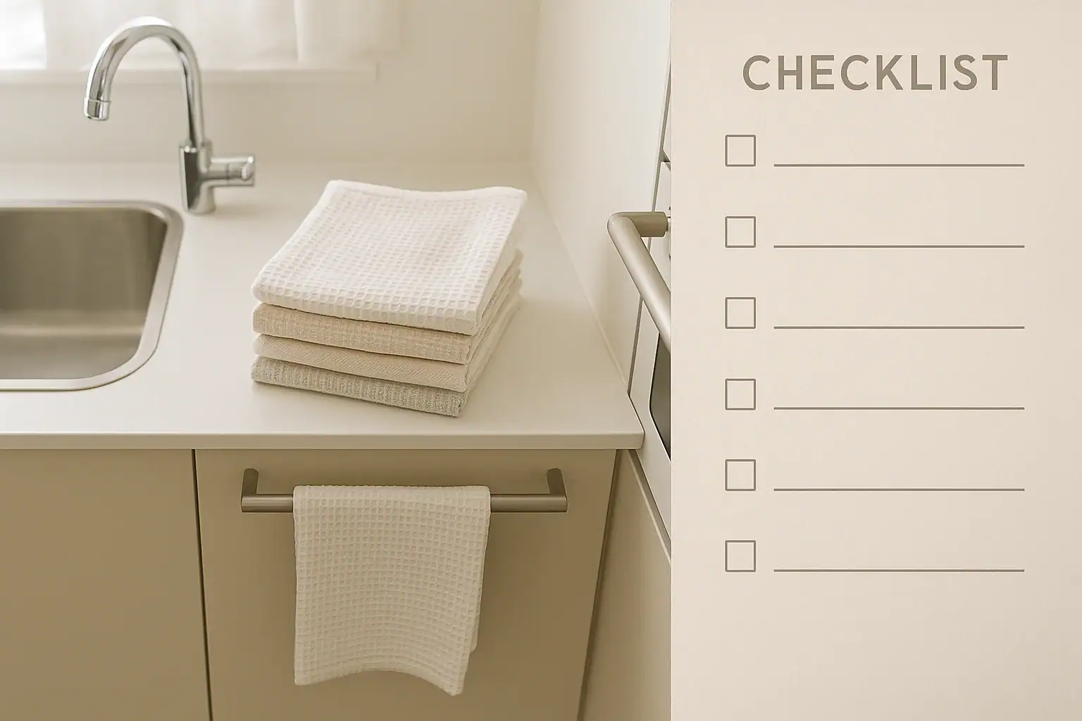 Kitchen Towel Hygiene: A Practical Checklist for Rotation and Washing Habits