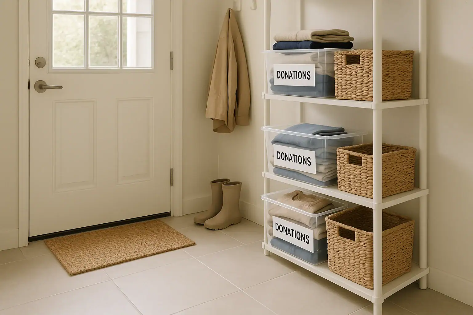 How to Set Up a Donation Staging Zone for Decluttering