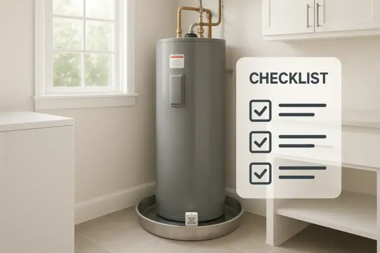 Water Heater Leak Pan and Alarm Setup Checklist for a Safer Home