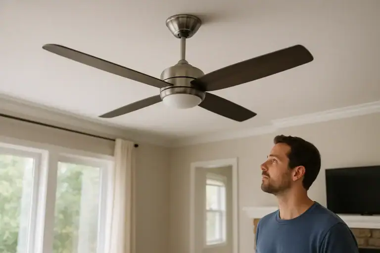 Ceiling Fan Wobbling: Safe Checks Before Balancing
