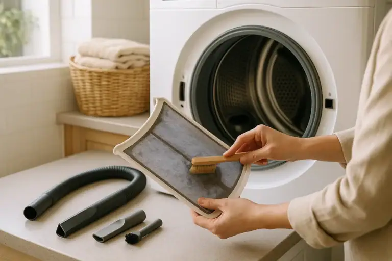 How to Clean a Dryer Lint Trap Housing Safely